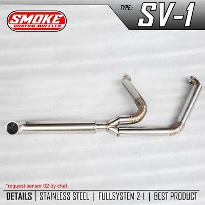 Sistema completo de escape personalizado 2 en 1 apto para Harley Davidson Fat Boy 1999-2023 Foto 1 de 4