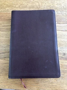 New Open Bible NKJV Large Print Edition 1990 Burgundy Leather Red Letter 1465BG - Picture 1 of 10