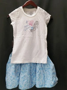 Paisley Meadow Skirt and Shirt Girls Size 10-12 Glass Slipper - Picture 1 of 9