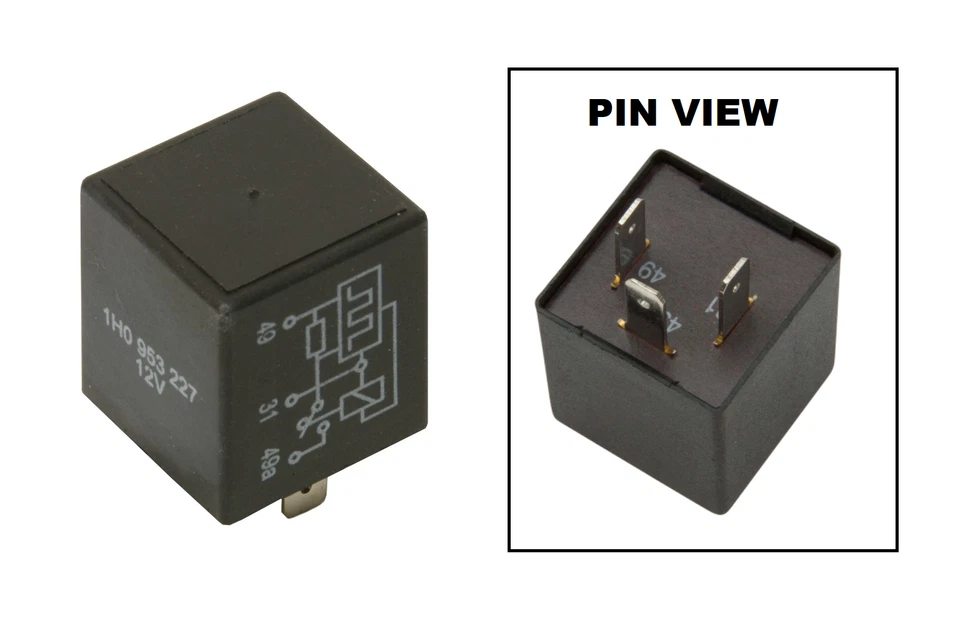Relé intermitente intermitente de señal de giro/peligro 3 clavijas (PARA BMW E24 E28 E30 E21 E23) Foto 1 de 1