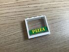 LEGO  Window  Opening with Yellow 'PIZZA' green background set 7641 B48
