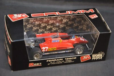 BRUMM 1/43 FERRARI 126 C2 GP ITALIA 1982 2° PATRICK TAMBAY R287 DIE CAST - Immagine 1 di 3