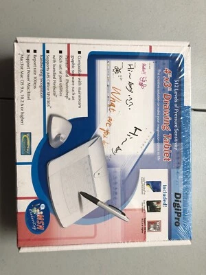 DigiPro 4" x 3" Drawing Tablet and Pen/Stylus NEW IN BOX - Image 1 of 4