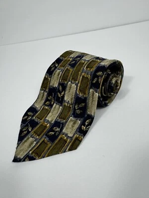 Canali шелковый галстук Италии цветочный искусства 57 «X 4» дизайнер опрятный повседневный классический - Изображение 1 из 4