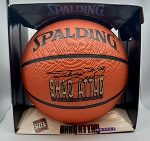 Spalding - Vntg. Shaquille O'Neal #32 “Shaq Attaq” Basketball New In Box (1993) - Picture 1 of 8