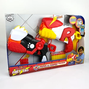 Foam Dart Gun Tag Ryan vs Combo Panda Blaster, Red & Black 2 Pack Ryan's World - Picture 1 of 8