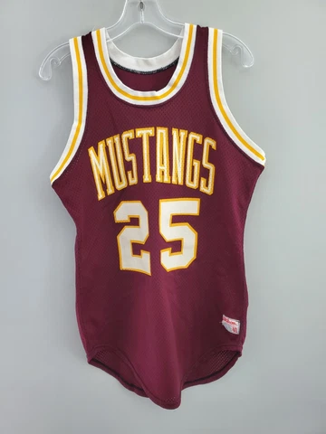 Rare Vintage 80s Wilson Southwest Minnesota State Mustangs 25 Game Jersey Men 40 Cover