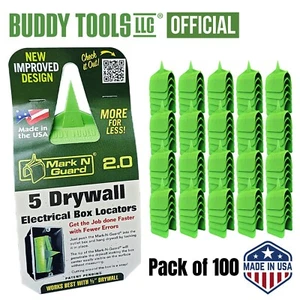 Buddy Tools Mark N Guard 2.0 Trockenbau Steckdose Marker Werkzeug 100er Pack NEU! - Bild 1 von 8