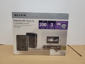 Belkin 200 Mbps Powerline 3-Port Adapter - Picture 1 of 5