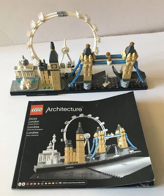 LEGO Architecture London Skyline Building Set 21034 Eye Big Ben Tower Bridge - Image 1 of 4