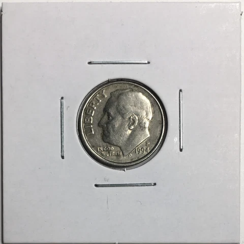 1994-P Dime - Clad (Circulated) Carded KM#195a - D94PX Cover