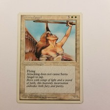 Serra Angel Magic The Gathering 4th Edition MTG Vintage Card 05