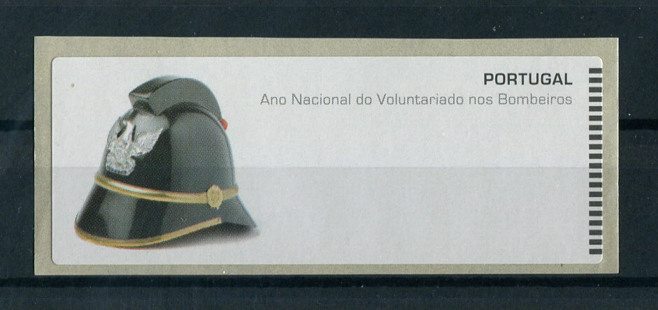 Portugal 2008 ATM #44 FIREFIGHTERS, ERROR NO VALUE, MNH FVF - Image 1 of 1