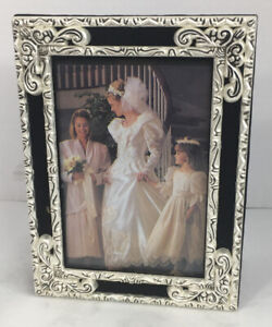 1995 Godinger Silver Plate Victorian 4” x 6” Picture Photo Album Rose Wedding