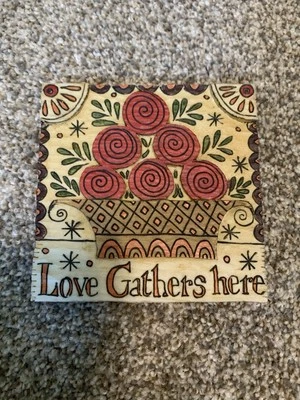 2008 Caribou каньон 3D народное искусство любовь собирает здесь табличка - Изображение 1 из 4