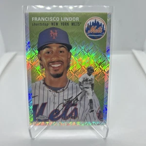 2023 Topps cromo platino FRANCISCO LINDOR Topps logotipo refractor #/499 - Imagen 1 de 3