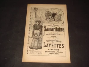 CATALOGUE SAMARITAINE MODE SPÉCIAL LAYETTES  1899 - Imagen 1 de 1
