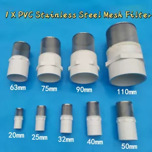 1x PVC Well Water Pipe Inflow Inlet Mesh Filter Aquarium Intake Strainer Replace - Bild 1 von 3