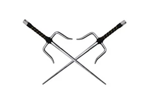 Set of 2 18" Chrome Octagon Stainless Sai Karate Practice Martial Arts Sais NEW - Picture 1 of 1