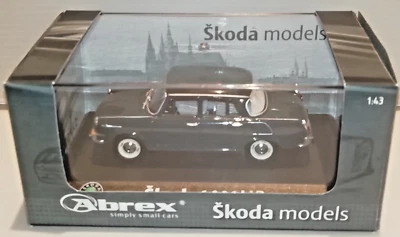 Selten Abrex 1:43 PKW Skoda 1000MB Viertürer dark gray 1964 OVP - Bild 1 von 4