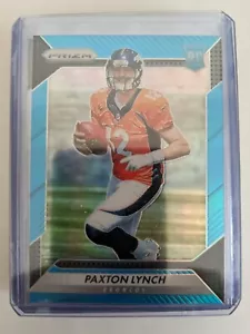 🏆 Lot (2) 2016 Panini Prizm PAXTON LYNCH RC #288 Light Blue Prizm /199 & Silver - Picture 1 of 4