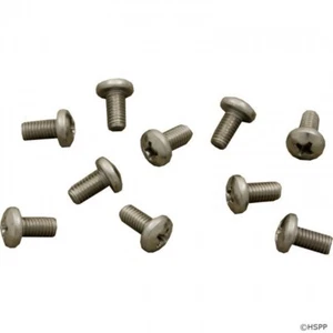 Paquete de 10 tornillos de cabeza de sartén Polaris OEM 10-32 X 3/8" C40 para limpiadores de piscinas zodiacales - Imagen 1 de 1