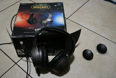 Creative Labs Sound Blaster World of Warcraft USB Headset Headphone No MIC w3 - Image 1 of 4