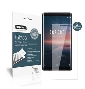 2x Pantalla para Nokia 8 Sirocco Protector de Vidrio Flexible Cristal 9H - Imagen 1 de 9