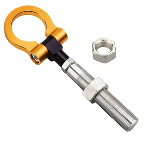 Folding Gold Heavy Duty Tow Hook for Jeep Renegade Patriot Cherokee Wrangler - Picture 1 of 4