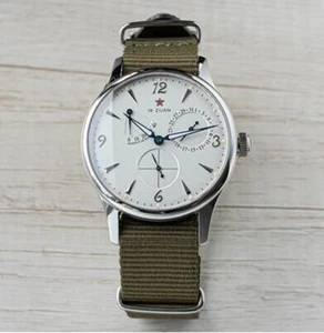 Army Seagull Movement 1963 Sapphire Auto Mechanical Watch Exhibition 40mm gift - Imagen 1 de 3