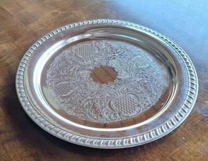 Vintage Leonard EP Silber Teller Italien 12" Servierplatte - Bild 1 von 8
