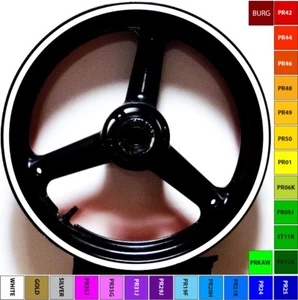 KIT DE CINTA ADHESIVA DE LLANTAS DE LLANTAS DE CAMIÓN DE MOTOCICLETA BLANCO PERSONALIZADO - Imagen 1 de 12