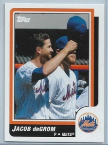 2021 Topps Throwback Thursday Jacob deGrom #109 1986-87 Topps Hockey Mets - Bild 1 von 2