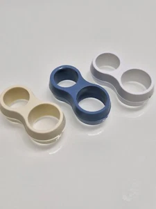 Weiß, Beige Blau Türstopper Türgriff Fenster Griff Türklinke Wand Schutz Gummi - Bild 1 von 13