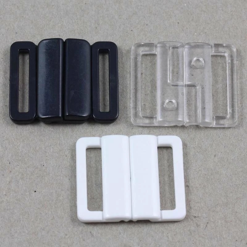 BIKINI CLIPS HOOK & SNAP PLASTIC CLASPS ~20mm STRAP~ BRA FASTENER SWIMWEAR WSR - Image 1 of 1