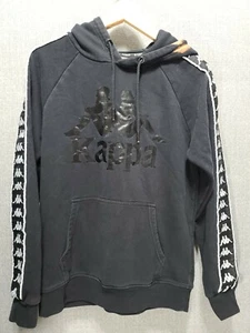 KAPPA Logo Pullover Hoodie Women Adult Medium Black   B16 - Picture 1 of 12