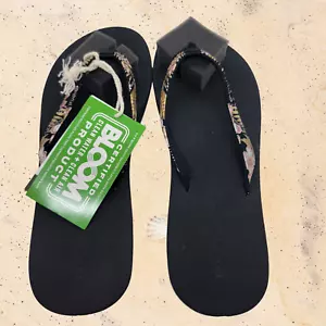 Rip Curl Freedom Sandal Floral Tropical - Black / Pink - New Size 9 Womens - Picture 1 of 5