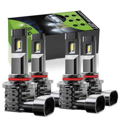 For GMC C1500 K1500 Sierra SLE 1990-1998 1999 LED Headlights High Low Beam Bulbs - Image 1 of 4