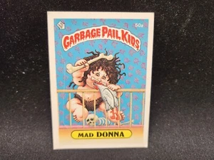 1985 TOPPS GARBAGE PAIL KIDS STICKERS #50A MAD DONNA Glossy Back - Picture 1 of 6