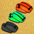 3 Sets Lenses Replacement for-Oakley Fuel Cell Polarized-Black&Orange Red&Green