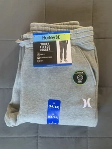 Hurley Jogger Sweatpants Fleece - Youth Size L 14/16, Brand New With Tags - Picture 1 of 6