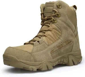 Men's Desert Army Combat Patrol Boots Tactical Military Work Brown Suede OKIY - Picture 1 of 3