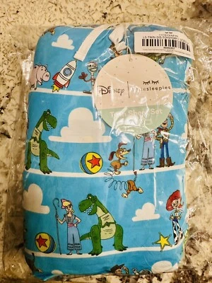 EN MANO*****NUEVO Juego de sábanas dobles Little Sleepies Disney Pixar Toy Story Pals azul Foto 1 de 3