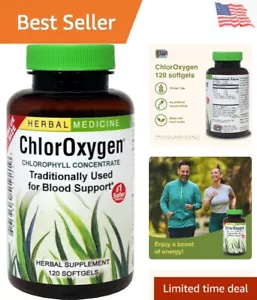 ChlorOxygen Chlorophyll Concentrate - 120 Softgels for Healthy Blood Circulation - Picture 1 of 9