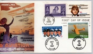 WOMEN IN THE MILTARY, BLANCHE STAURT SCOTT, THE AMERICAN WOMAN, CUB AIRPLANE - Picture 1 of 1