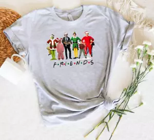 Christmas FRIENDS Movies Characters T-shirt, Christmas T-shirt, Movies Shirt - Picture 1 of 3
