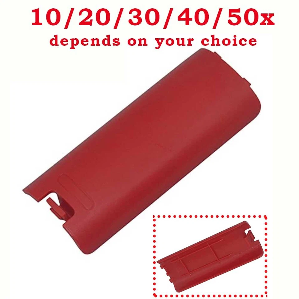 LOT 10-50Pcs Replacement Battery Cover Shell Case Clip For Wii Remote Controller - Image 1 of 4
