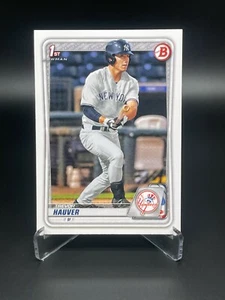 Trevor Hauver 2020 Bowman Draft BD-113 1st Bowman Paper - New York Yankees - Picture 1 of 2