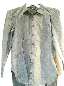 THE NORTH FACE Stevie Women's Woven Faux Denim Shirt size L Outdoor $65 New tags - Picture 1 of 12
