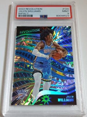 2022 Panini Revolution Jalen Williams #124 IMPACT /149 HOLO - PSA 9 (POP 12) - Image 1 of 3